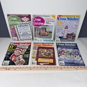 2003 The Cross Stitcher Magazine lot of 6 Christmas Autumn Summer Halloween READ